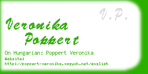 veronika poppert business card